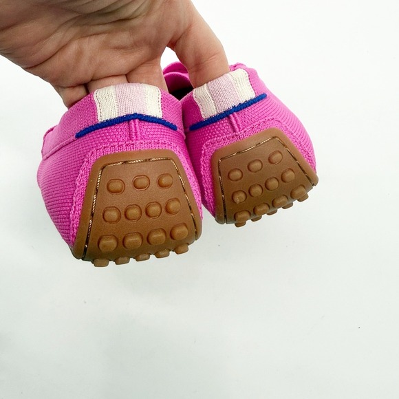 Rothys The Driver Dragon Fruit Pink Knit Penny Loafers Shoes Womens Size 9 - Picture 10 of 10